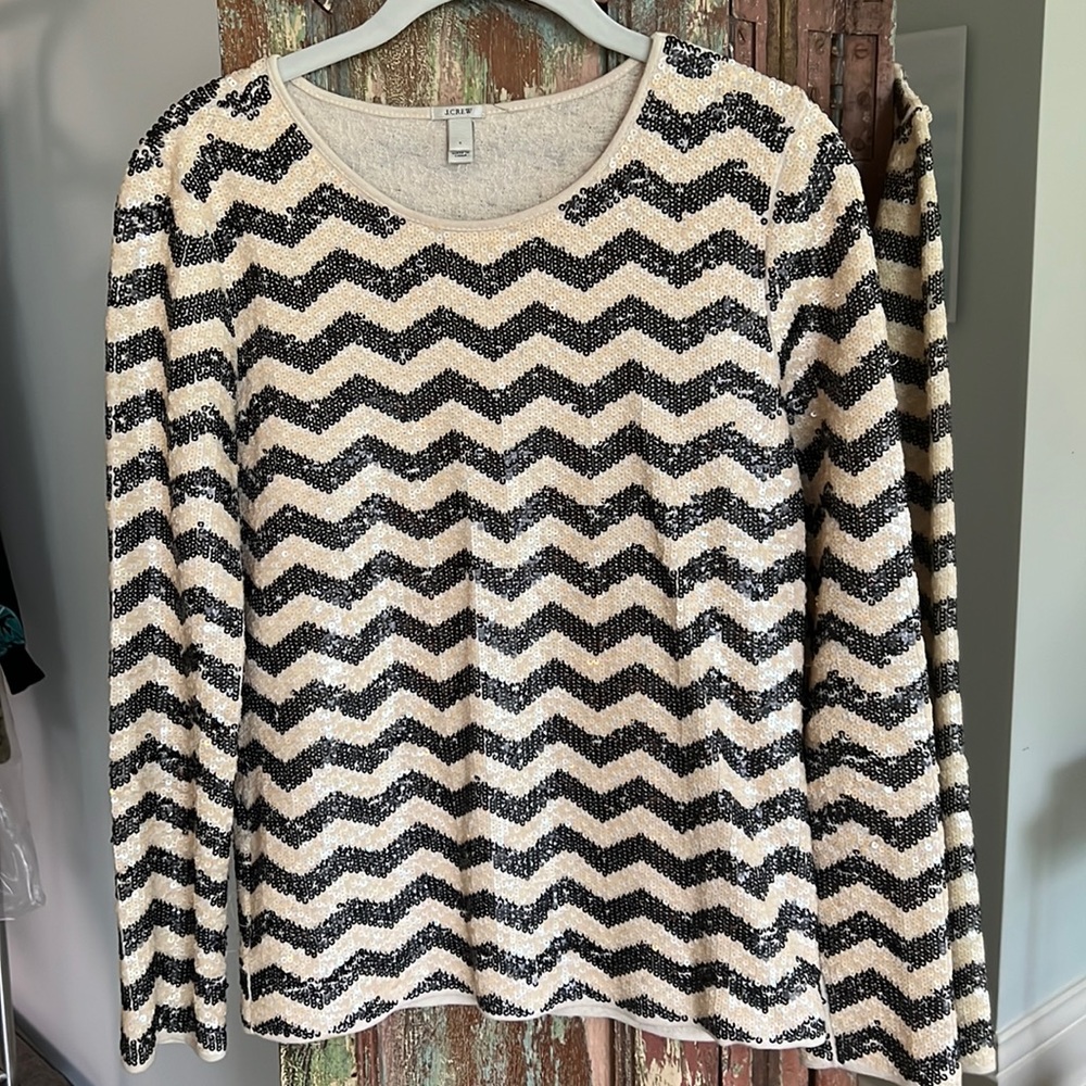 J.Crew sequined top Size Small